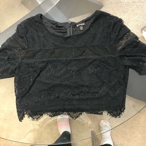 Express lace crop top